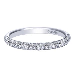 Gabriel 14 Karat Contemporary Wedding Band WB7826W44JJ