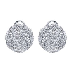 Gabriel Fashion 14 Karat Lusso Diamond Stud Earrings EG11383W44JJ