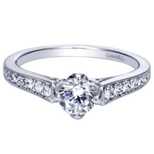 Gabriel 14 Karat Victorian Engagement Ring ER98679W44JJ