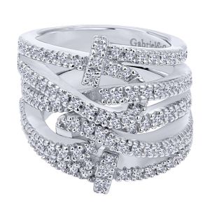 Gabriel Fashion 14 Karat Lusso Diamond Ladies' Ring LR4558W44JJ