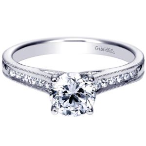 Gabriel 14 Karat Victorian Engagement Ring ER8063W44JJ