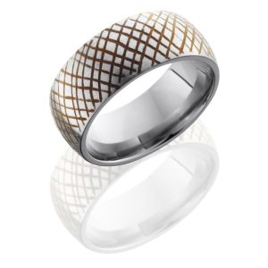 Lashbrook 9D DISC 5 Satin Rust Ano Titanium Wedding Ring or Band