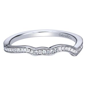 Gabriel 14 Karat Contemporary Wedding Band WB7802W44JJ