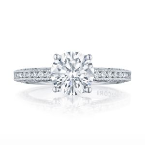 Tacori HT2553RD8 18 Karat Classic Crescent Engagement Ring