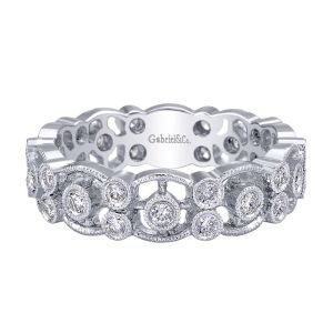 Gabriel Fashion 14 Karat Stackable Stackable Ladies' Ring LR5119W45JJ