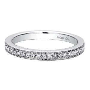 Gabriel 14 Karat Contemporary Wedding Band WB9505W44JJ