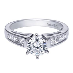 Gabriel 14 Karat Contemporary Engagement Ring ER1737W44JJ