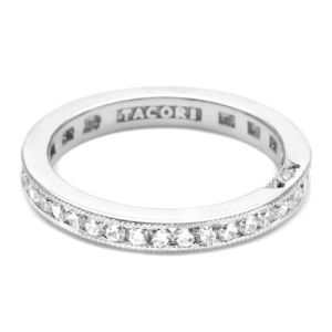 Tacori 18 Karat Crescent Silhouette Wedding Band 2636 BRDSMET