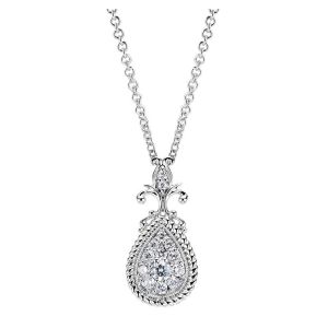 Gabriel Fashion 14 Karat Hampton Diamond Necklace NK4105W44JJ