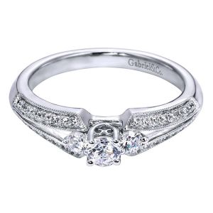 Gabriel 14 Karat Victorian Engagement Ring ER96031W44JJ