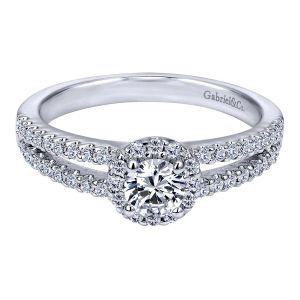 Gabriel 14 Karat Contemporary Engagement Ring ER10002W44JJ