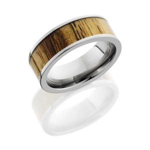 Lashbrook HW8F16/TAMARIND POLISH Hard Wood Wedding Ring or Band