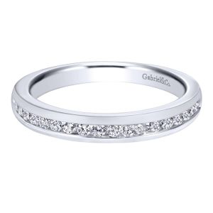 Gabriel 14 Karat Contemporary Wedding Band WB10476W44JJ