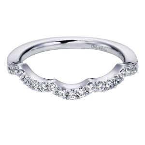 Gabriel 14 Karat Contemporary Wedding Band WB6026W44JJ