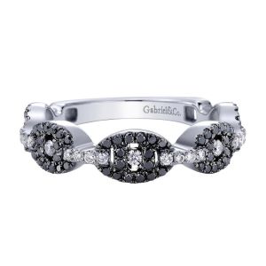 Gabriel Fashion 14 Karat Stackable Stackable Ladies' Ring LR6368W45BD
