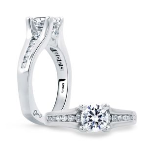 A.JAFFE Platinum Signature Engagement Ring MES685