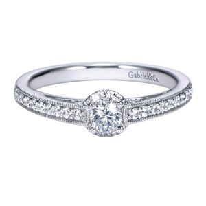 Gabriel 14 Karat Victorian Engagement Ring ER97761W44JJ