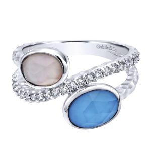Gabriel Fashion Silver Byblos Ladies' Ring LR50565SVJMC