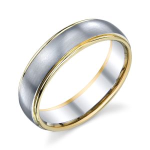 273012 Christian Bauer Platinum & 18 Karat Wedding Ring / Band