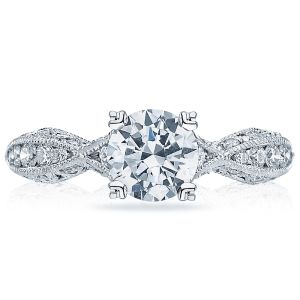 Tacori 2578RD6512 18 Karat Classic Crescent Engagement Ring