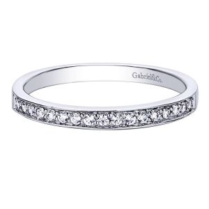 Gabriel 14 Karat Contemporary Wedding Band WB8121W44JJ