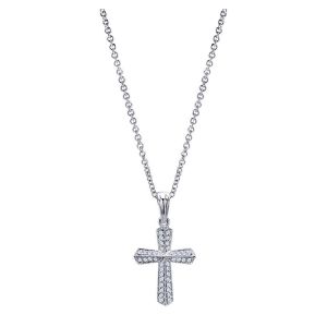 Gabriel Fashion 14 Karat Faith Cross Necklace NK2193W45JJ