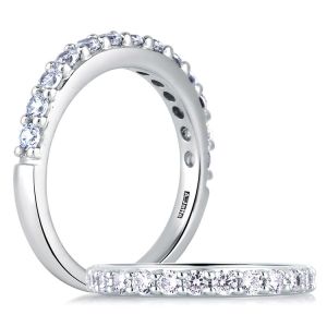 A.JAFFE Metropolitan Collection Classic 14 Karat Diamond Wedding Ring MR1459 / 37
