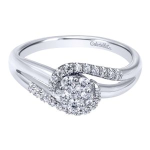 Gabriel 14 Karat Contemporary Engagement Ring ER10781W44JJ