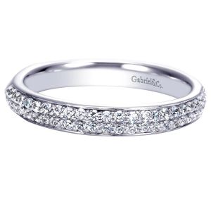 Gabriel 14 Karat Contemporary Wedding Band WB8178W44JJ