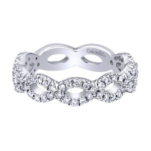 Gabriel Fashion 14 Karat Stackable Stackable Ladies' Ring LR4589W44JJ