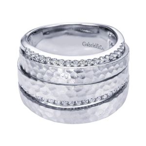 Gabriel Fashion 14 Karat Nature Ladies' Ring LR6179W45JJ