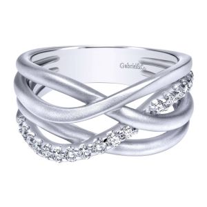 Gabriel Fashion Silver Contemporary Ladies' Ring LR50466SVJWS