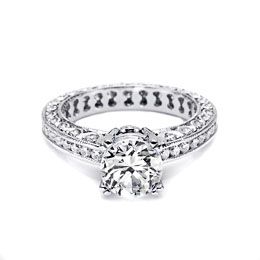 Tacori 18 Karat Crescent Engagement Ring HT2326SOL