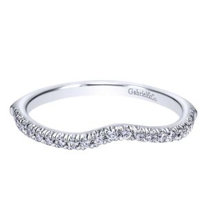 Gabriel 14 Karat Contemporary Wedding Band WB10128W44JJ