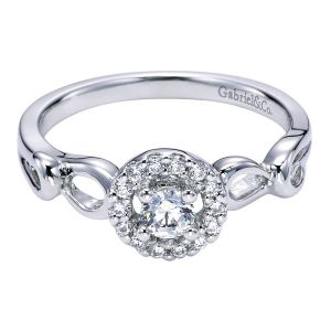 Gabriel 14 Karat Contemporary Engagement Ring ER95732W44JJ