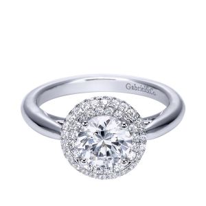 Gabriel 14 Karat Contemporary Engagement Ring ER7826W44JJ