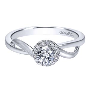 Gabriel 14 Karat Contemporary Engagement Ring ER97719W44JJ