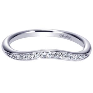 Gabriel 14 Karat Contemporary Wedding Band WB8950W44JJ