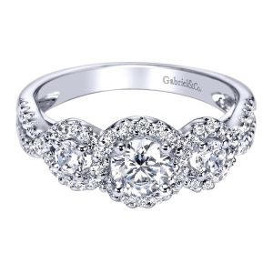 Gabriel 14 Karat Contemporary Engagement Ring ER95339W44JJ