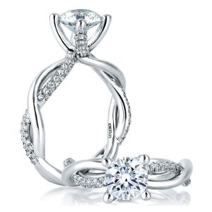 A.JAFFE Platinum Classic Engagement Ring ME1647