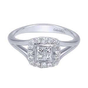 Gabriel Fashion 14 Karat Clustered Diamonds Ladies' Ring LR50336W45JJ