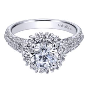 Gabriel 14 Karat Victorian Engagement Ring ER10205W44JJ