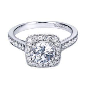 Gabriel 14 Karat Victorian Engagement Ring ER7525W44JJ