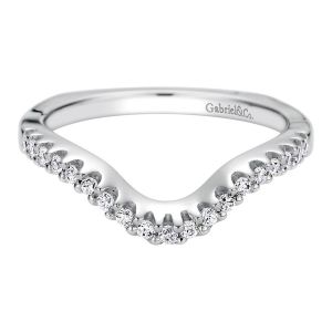 Gabriel 14 Karat Contemporary Wedding Band WB9245W44JJ