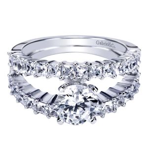 Gabriel 14 Karat Contemporary Engagement Ring ER4235W44JJ