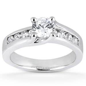 Taryn Collection Platinum Diamond Engagement Ring TQD 3777