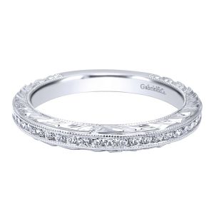 Gabriel 14 Karat Victorian Wedding Band WB10273W44JJ