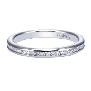 Gabriel 14 Karat Contemporary Wedding Band WB7449W44JJ