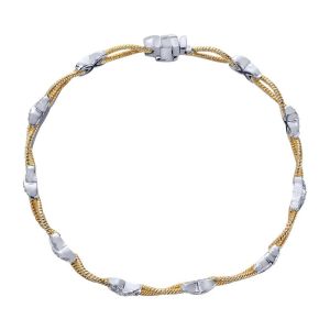 Gabriel Fashion 14 Karat Two-Tone Hampton Diamond Tennis Bracelet TB2429M45JJ