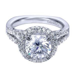 Gabriel 14 Karat Contemporary Engagement Ring ER4108W44JJ